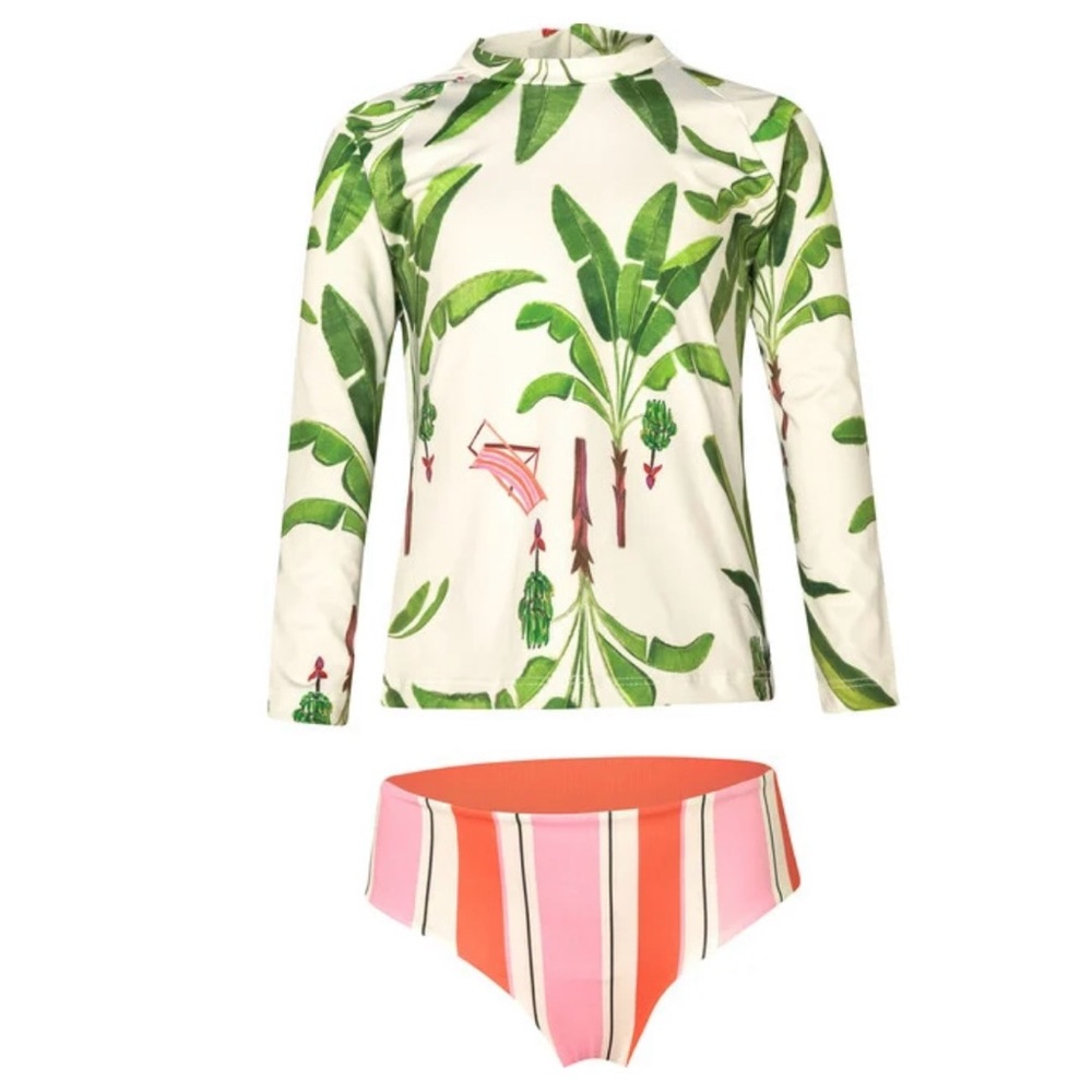 Long sleeve swimsuit - 2 piece from Maisonette